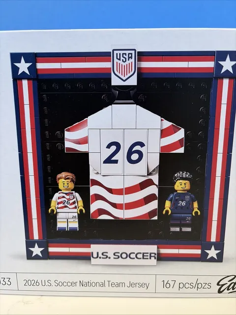 LEGO Editions 43033 2026 US Soccer National Team Jersey Set New Sealed