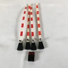 Lot of 4 Lego Train Level Crossing Gates Type 2 with Counterweights