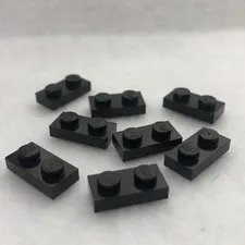 LEGO 3023 Black Plate 1 x 2 (x8)