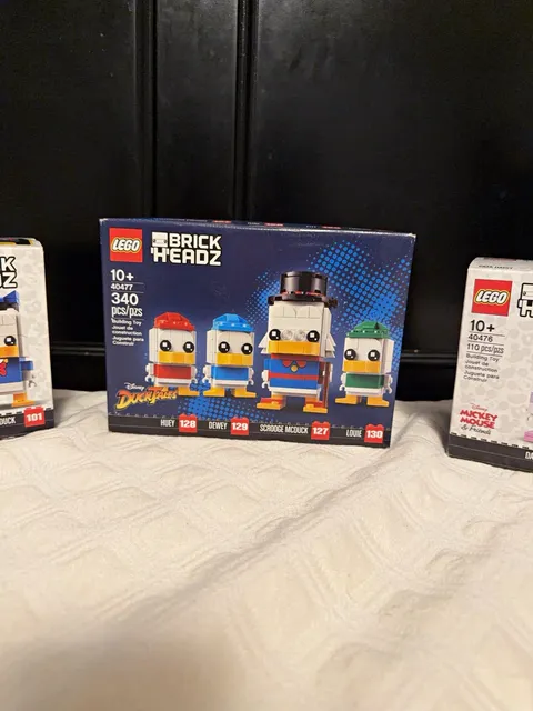 LEGO Disney BrickHeadz Retired Lot 40377 40476 40477 Donald Daisy Scrooge NEW