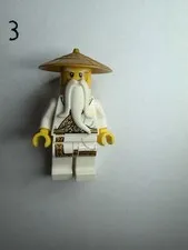 Lego 1x njo180 Sensei Wu Gold Trimmed Outfit Secret World Near Mint Ninjago
