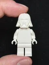 Official Lego white Monochrome Prototype Darth Vader Minifigure Rare ! 