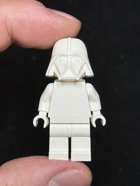 Official Lego white Monochrome Prototype Darth Vader Minifigure Rare ! 