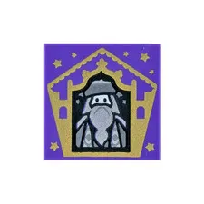 LEGO Harry Potter - Gold Albus Dumbledore Wizard Card 3068bpb1743 Tile [NEW]