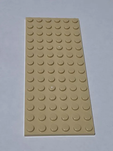 LEGO Plate Tan ● 6 X 14 ● # 3456 ● QTY 1