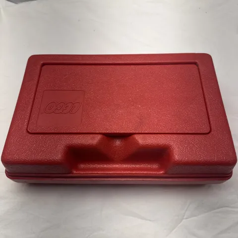 Lego Vintage 1980's Plastic Red Storage Box Case w/ Handle 11" x 7.5" x 3.5"