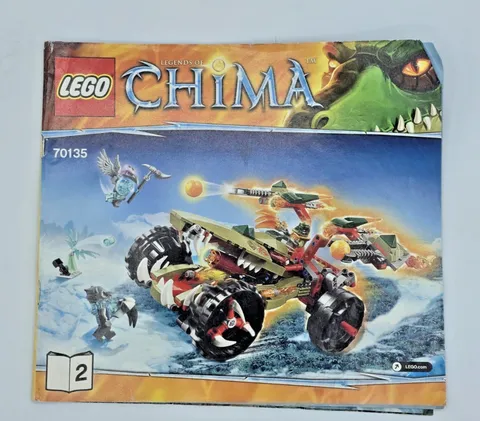 Lego Chima 70135 Cragger's Fire Striker instruction manual only, Book 2, 2014