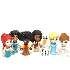Lego Disney FRIENDS Micro Doll Lot 7 Princess & Prince Figures Ariel Anna Elsa