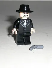 LEGO Indiana Jones Temple of Doom SHANGHAI GANGSTER w/ Moustache Minifigure 7682