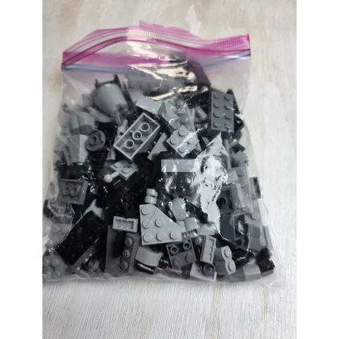 LEGO Bulk Lot Black and Grey Bricks Plates Specialty Pieces Mixed Building Toy