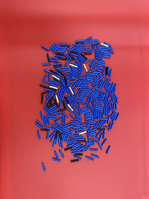 340x LEGO Technic Friction Pins w/ Lengthwise Ridges 2L Parts Lot 