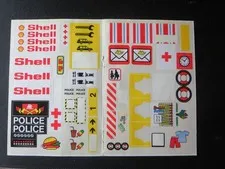 Vintage Early 1980'S Lego Classic Vintage Town Sticker Sheet Shell