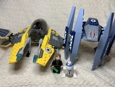 LEGO Star Wars 7256 Jedi Starfighter & Vulture Droid w/ Anakin & R2-D2 (Bonus)