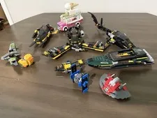 LEGO batman and Mixed Bulk Lot Vehicles NOT COMPLETE FOR PARTS 
