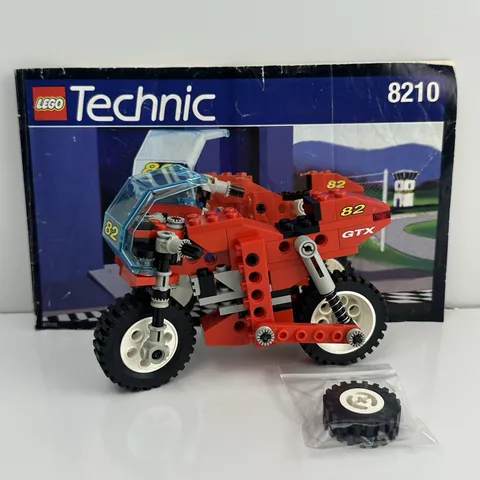 Lego 8210 Nitro GTX Bike Technic Model Riding Cycle 1995 Vintage Set 100% Comple