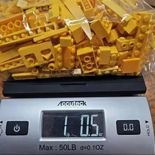 LEGO HUGE LOT YELLOW PIECES BRICK BLOCKS 1 POUND SORTED COLOR BULK MIX