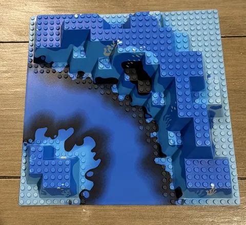 LEGO 32X32 RETIRED Baseplate Canyon W/ Underwater Pattern 6024px1 6195 Aquazone