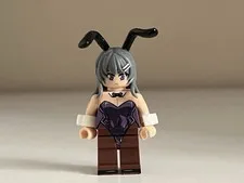 Lego Anime Mai Sakurajima Bunny Girl Senpai Minifigure Custom Printed