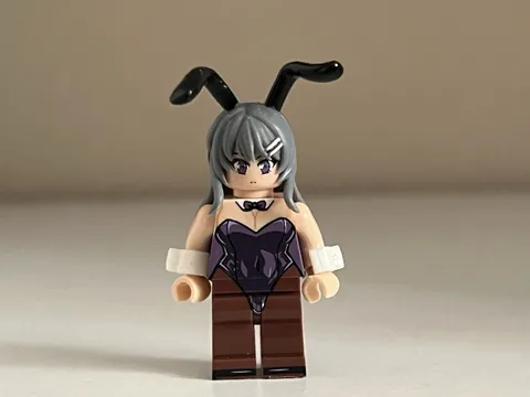 Lego Anime Mai Sakurajima Bunny Girl Senpai Minifigure Custom Printed