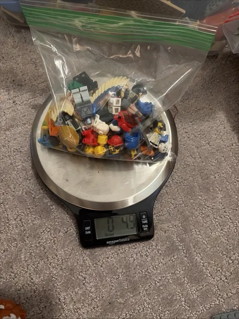 Lego MISC Minifigure Lot - 5 Ounces- Torsos Legs Heads, STARWARS, NINJAGO ETC