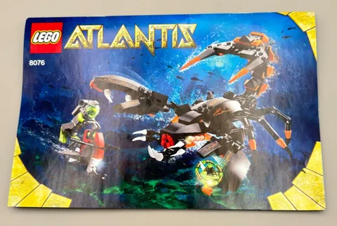 Lego Atlantis 8076 Instruction Manual Book ONLY