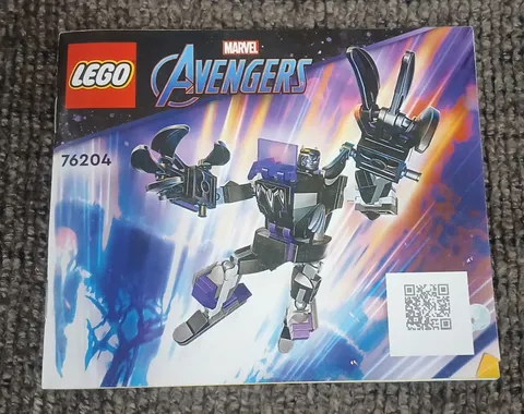 LEGO Marvel Avengers Manual Only Black Panther Mech Armor 76204 