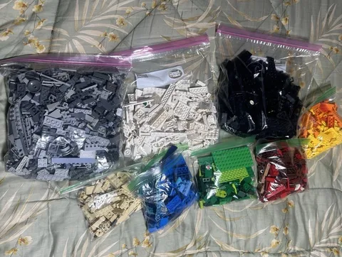 LEGO Bulk Lot Mixed Bricks & Pieces Multicolor Plastic Polybag Bags