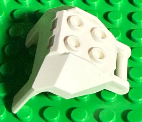 Vintage LEGO Large Figure Armor Chest with 4 Studs and Bar Handle WHITE