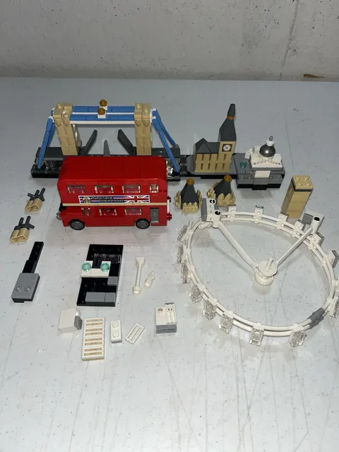 Lego Creator London Bus Bridge Ferris Wheel Misc Pieces See Pics
