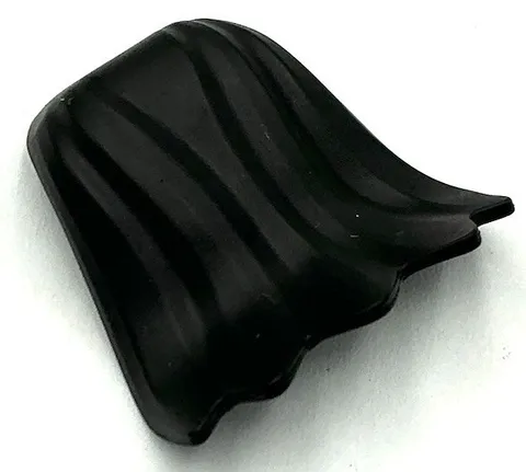 Lego New Black Minifigure Cape Flexible Rubber Scalloped 5 Points Part