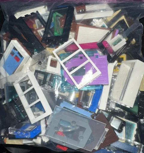LEGO Bulk Lot 1.5 lbs Assorted Doors & Windows 40+ Pieces  Genuine LEGO Parts