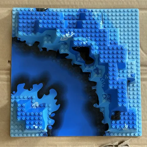 LEGO 6024px1 Raised Baseplate 32x32 Aquazone Ocean Underwater Terrai