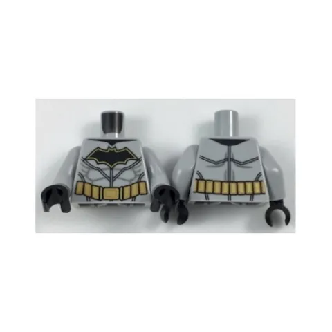 LEGO - Minifig, Torso Batman Logo with Muscles, Gold Outline & Gold Utility Belt