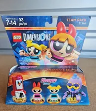 LEGO DIMENSIÓNS Powerpuff Girls 71346 Team Pack BLOSSOM BUBBLES PPG OCTI-93 NOS