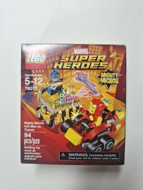 LEGO 76072 Iron Man vs. Thanos Marvel Super Heroes Mighty Micros New DMG PKG 