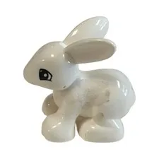 LEGO Part Rabbit w Black Eyes and Thin Bright Pink nose  29685