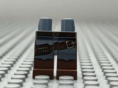 Hips and Reddish Brown Legs with Chaps and Belts Pattern