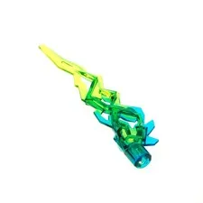 1x LEGO Hero Factory Flamme 10x2.5x1 Trans Dark Blue Yellow Sword 11302pb01