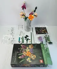 LEGO BOTANICALS Lot 10280 Flower Bouquet Lotus Stem Sets Incomplete Replacements