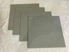 LEGO Classic Light Gray Baseplate 48X48 Studs Lot of 4 (15” x 15”)