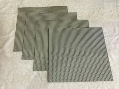 LEGO Classic Light Gray Baseplate 48X48 Studs Lot of 4 (15” x 15”)