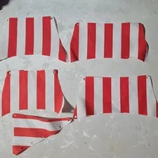 LEGO Pirates 6285 Black Seas Barracuda Ship Unused Set of Original Sails
