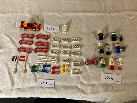 1988-1998 LEGO Lot of Three Sets (1612, 6316, 6326) All 100% Complete
