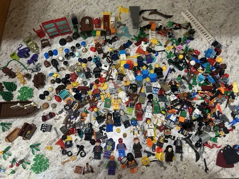 Large Lego Lot Of Figures And Accessories (Some Are Incomplete And Broken)