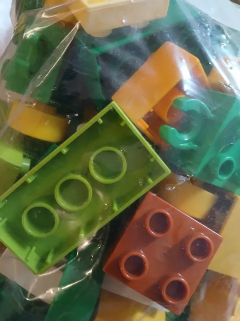 At Least Lego 100 Duplo Brick  Bricks Bulk Lot Parts Random Assorted Kids CLEAN