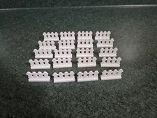 LEGO White Picket Fence lot of 20 pieces