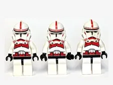 LEGO Star Wars Phase 2 Clone Shock Trooper sw0091 Lot 3 Minifigures 7655