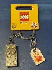 NEW Lego 50 years Anniversary Gold Brick Keychain -  2008 (852445)