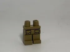 Lego Leg-Hips and Legs with Cargo Pockets with Flaps Pattern-Dark Tan