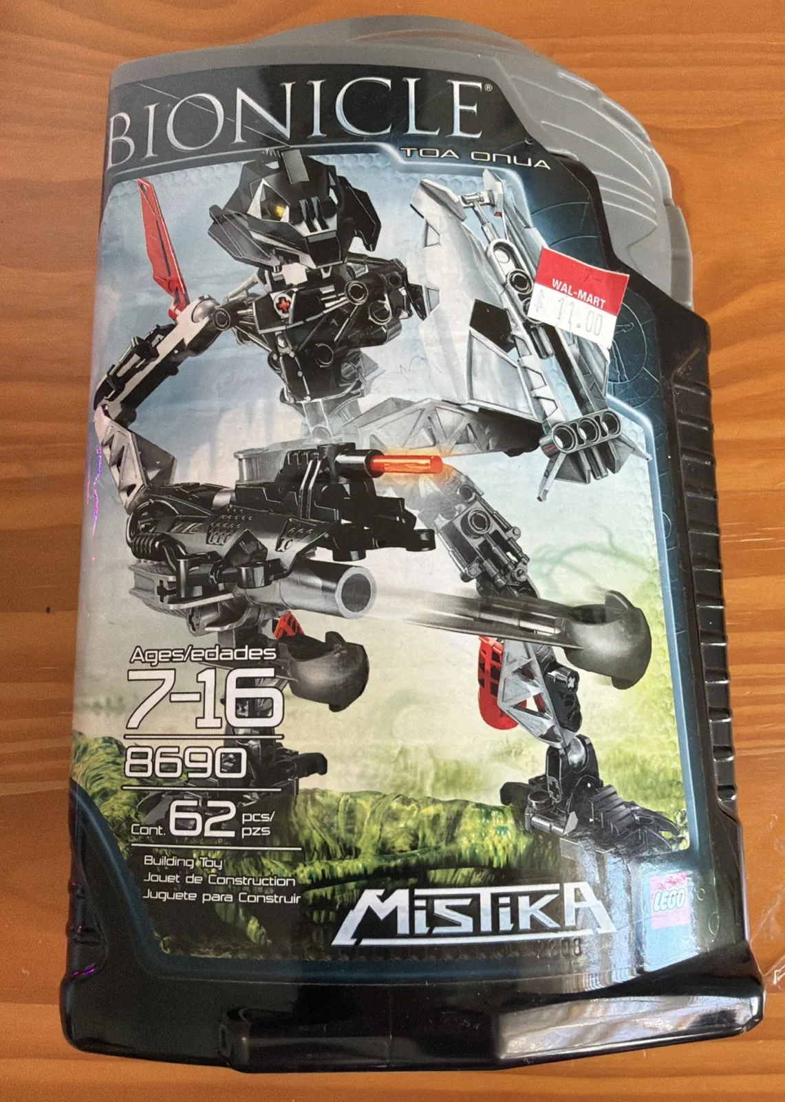 LEGO Bionicle Toa 8690 Onua SEALED Gray Mistika Earth Blaster